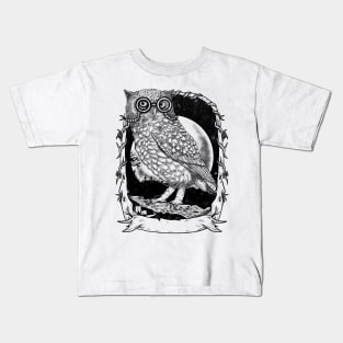 Owl art Kids T-Shirt